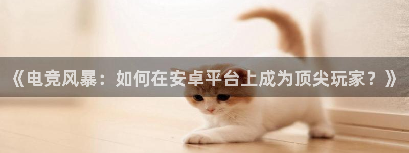 《电竞风暴：如何在安卓平台上成为顶尖玩家？》