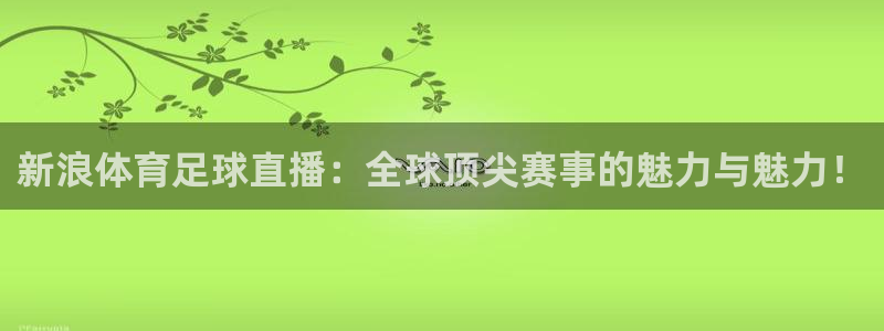 新浪体育足球直播：全球顶尖赛事的魅力与魅力！